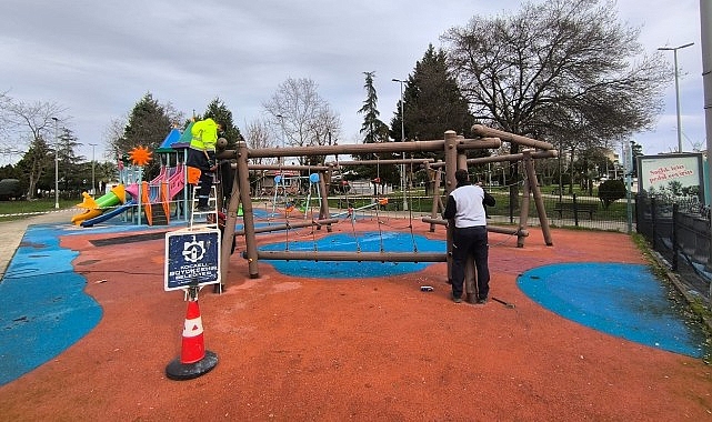 Çocuk oyun alanları Büyükşehir’le güvenli