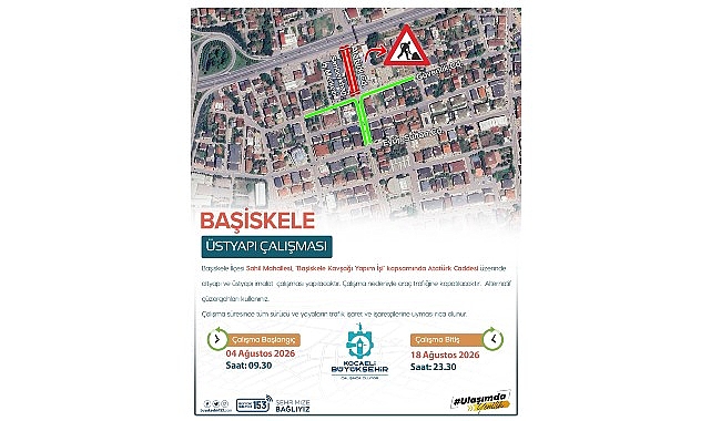 Başiskele Atatürk Caddesi araç trafiğine kapatıldı