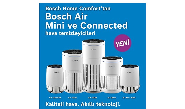 Bosch Home Comfort Group’tan İleri Teknoloji Hava Temizleme Cihazları