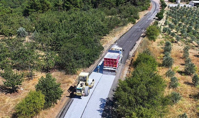Manisa Büyükşehir’den Gördes İlçesine 14 Kilometrelik Asfalt Çalışması