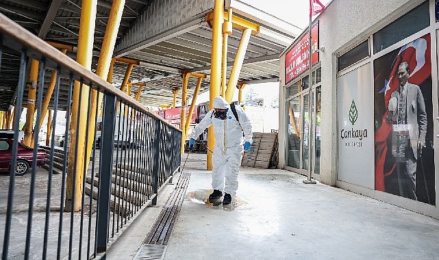 Çankaya’nın pazarlarında hijyen mesaisi